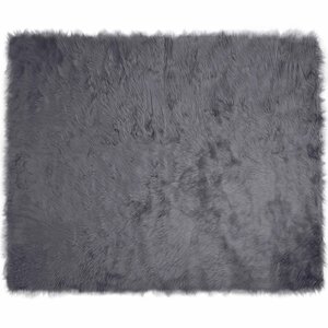 vidaXL Tapis en fausse Tafalla Anthracite 200 x 280 cm Polyester