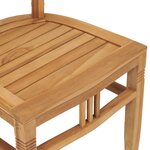 vidaXL Ensemble à manger de jardin 3 Pièces bois de teck solide