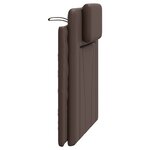 vidaXL Coussin de tête de lit marron 90 cm similicuir