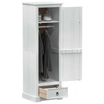 vidaXL Armoires avec tiroir Blanc 55 x 50 x 170 cm Pin massif
