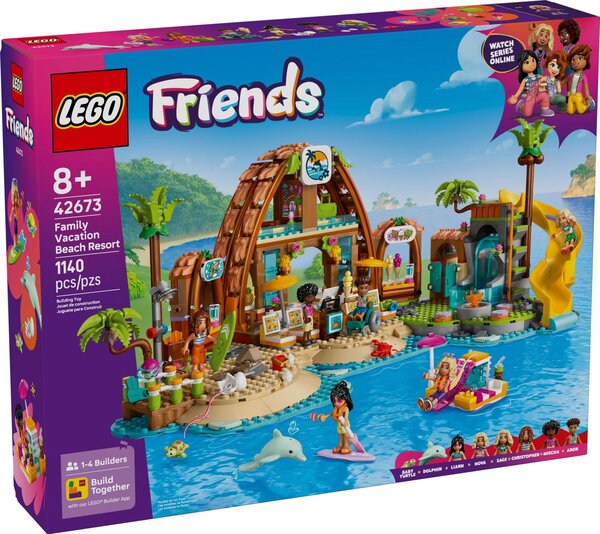 LEGO Friends - Set Vacances à l'Hôtel de la Plage 42673 : Aventures Aquatiques et Créativité