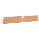 vidaXL Meubles TV muraux 2 Pièces blanc 100x30x30 cm bois d'ingénierie