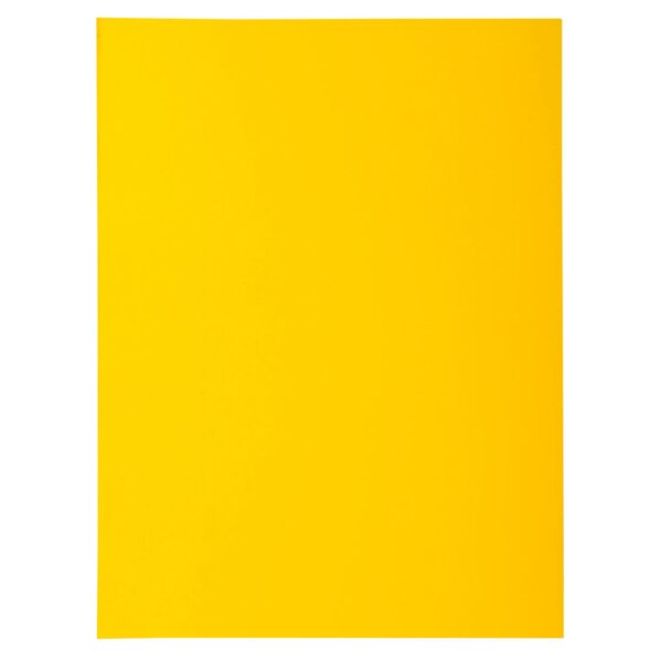 Paquet De 50 Chemises 1 Rabat Rock''s 210 - 24x32cm - Jaune Citron - X 5 - Exacompta