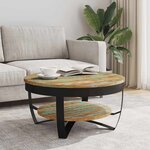 vidaXL Table basse Bois massif de récupération 65x32 cm