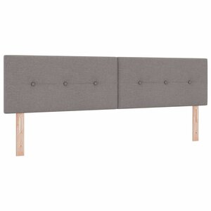 vidaXL Tête de lit LED avec bandes LED Taupe 180 cm tissu