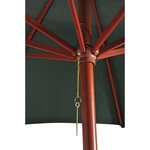 vidaXL Parasol Vert 258 cm