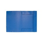 Chemise 3 Rabats et élastique Carte 600g A3 Bleu x 5 EXACOMPTA