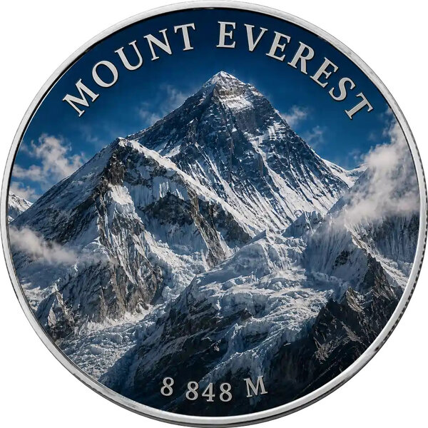 Monnaie MOUNT EVEREST Seven Summits 1 Oz Argent 1$ USA 2026 (PRÉCOMMANDE)