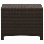 vidaXL Boîte de rangement de jardin 60x54x41 cm Rotin PP Marron