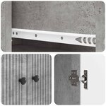 vidaXL Ensemble de Meubles 2 Pièces Gris béton 66 x 34 5 x 95 cm