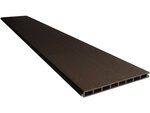 Kit Clôture 4.8m x 1.6m composite et aluminium + profilé de finition - Kit de fixation offert - Terracotta