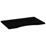 vidaXL Dessus de bureau marron foncé bois chêne massif rectangulaire