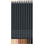 Etui de 12 Crayons de Couleur Triangulaire Black Edition Ton Chair FABER-CASTELL