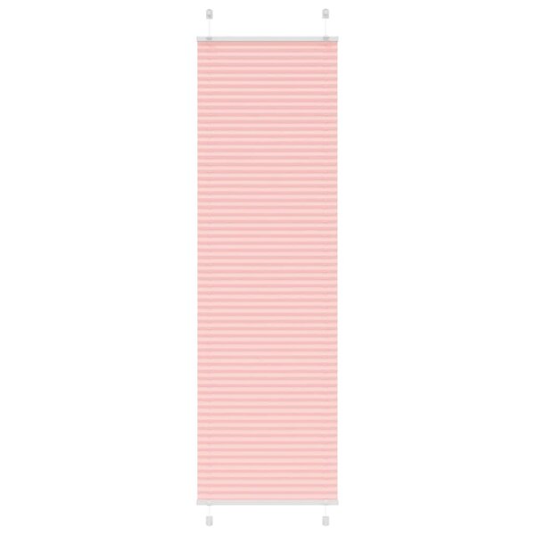 vidaXL Store plissé rose 65x200 cm largeur du tissu 64 4 cm polyester