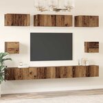 vidaXL Ensemble de meubles TV 8 Pièces Bois ancien Bois d'ingénierie