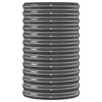 vidaXL Lit surélevé de jardin Acier galvanisé Anthracite