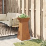 vidaXL Jardinière en Acier Corten avec Bol de 35x35x73 cm