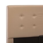 vidaXL Cadre de lit avec rangement hydraulique Similicuir 180x200 cm