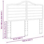 vidaXL Tête de lit Chêne artisanal 135 cm Bois d'ingénierie