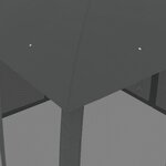 vidaXL Tonnelle avec double toit et parois en filet anthracite acier