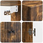 vidaXL Armoire Murale Chêne fumé 66 x 34 5 x 90 cm Bois d'ingénierie