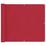 vidaXL Écran de balcon 100 x 200 cm Tissu Oxford Rectangulaire Rouge