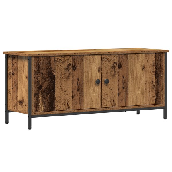 vidaXL Unité TV en bois ancien Bois ancien Panneau de particules