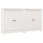 vidaXL Buffets 2 Pièces blanc 70x35x80 cm bois massif de pin