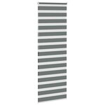 vidaXL Store zèbre gris foncé largeur du tissu 75 9 cm polyester