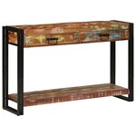 vidaXL Table console Multicolore 120 x 33 x 75 cm Bois Recyclé Solide