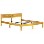 Vidaxl cadre de lit bois de manguier massif 160 cm