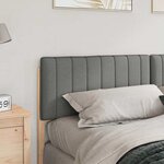 vidaXL Tête de lit capitonnée Marron et gris clair 180 cm Pin massif