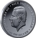 Pièce de monnaie en Argent 1 Dollar g 31.1 (1 oz) Millésime 2025 CHESS QUEEN