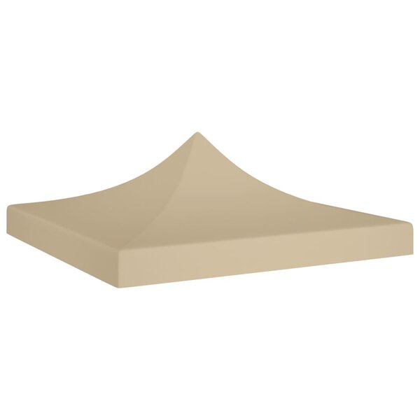 vidaXL Toit de tente de réception 3x3 m Beige 270 g/m²