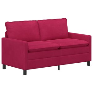 vidaXL Canapé Bordeaux 156 x 81 x 87 5 cm Velours