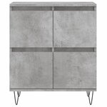vidaXL Buffet Gris béton 60x35x70 cm Bois d'ingénierie