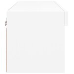 vidaXL Meuble TV avec lumières LED blanc 60x30x30 cm