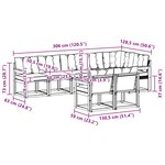 vidaXL Ensemble de canapés d'extérieur 8 Pièces Blanc et Beige