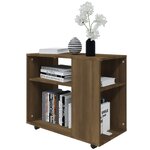 vidaXL Table d'appoint Chêne marron 70x35x55 cm Bois d'ingénierie