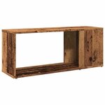 vidaXL Meuble TV vieux bois 80x24x32cm bois d'ingénierie