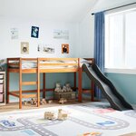 vidaXL Lit mezzanine d'enfants sans matelas 80x200 cm bois pin massif