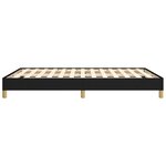vidaXL Cadre de lit sans matelas noir 140x200 cm tissu