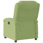 vidaXL Fauteuil de massage inclinable vert clair velours