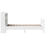 vidaXL Cadre de lit sans matelas blanc 90x190 cm bois de pin massif