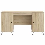 vidaXL Bureau Chêne Sonoma 142 5 x 50 x 75 cm Bois d'ingénierie