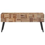 vidaXL Banc 110x35x45 cm teck massif récupéré