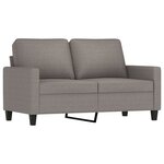 vidaXL Ensemble de canapés 3 Pièces avec coussins Taupe Tissu
