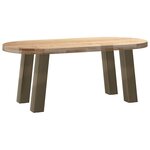vidaXL Pieds de table basse 4 pièces Acier naturel 42 cm Acier