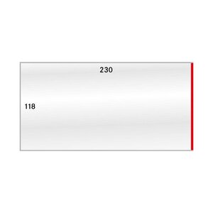 Gaines de protection 230 x 118 mm pour enveloppes format DIN C6 long.