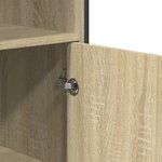 vidaXL Buffet haut chêne sonoma 79 5x35 5x137 5 cm bois d'ingénierie